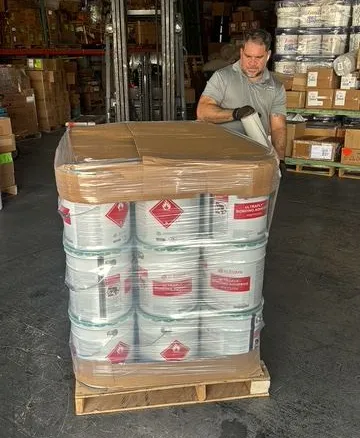 Preparación de pallet para embarque